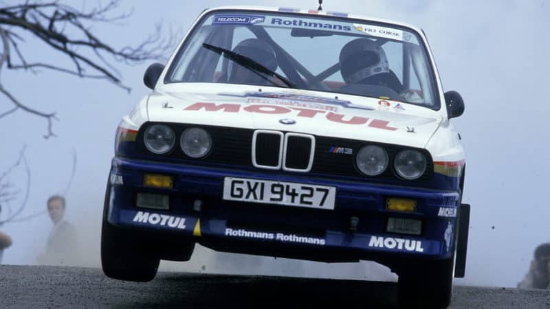 BMW M3 of Bernard beguin in the 1987 Tour de Corse