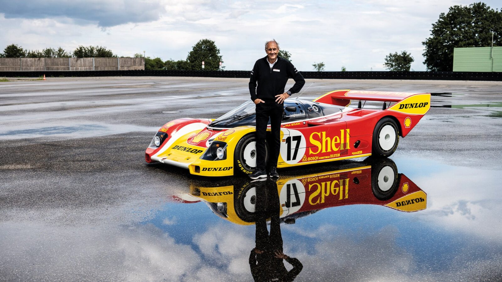 Hans Joachim Stuck with Porsche 962