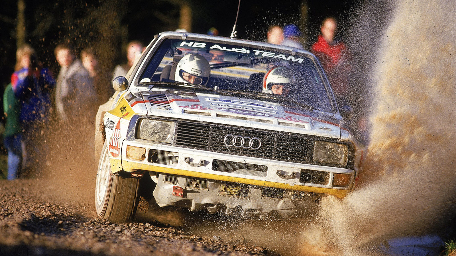Nov 1984: Michele Mouton and Fabrizia Pons in action in their Audi during the RAC Rally of Great Britain . \ Mandatory Credit: Mike Powell /Allsport