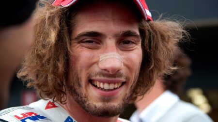 Marco Simoncelli. Big hair. Big heart. Big balls