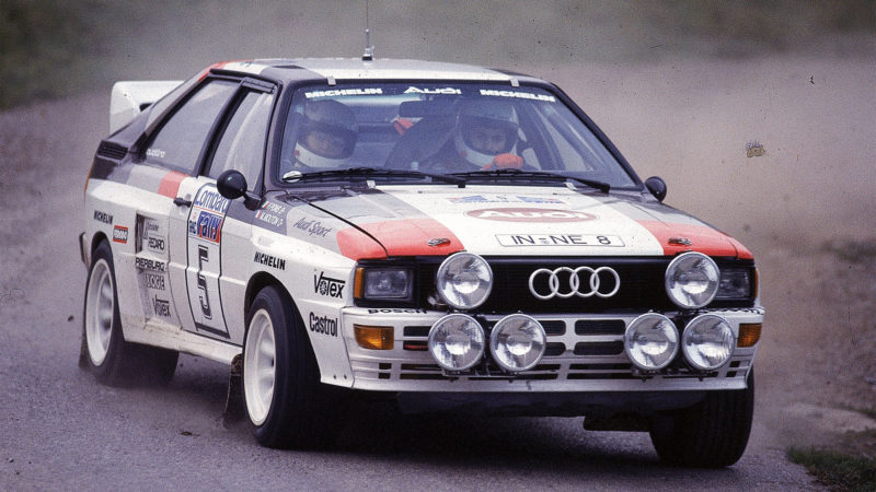 Nov 1983: Michele Mouton of France and Fabrizia Pons in action during the Longleat Stage of the RAC Rally of Great Britain. \ Mandatory Credit: Mike Powell /Allsport