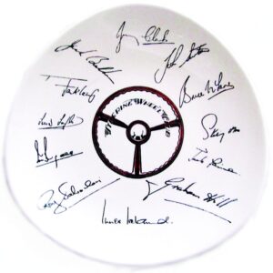 Signed Steering Wheel Club plate