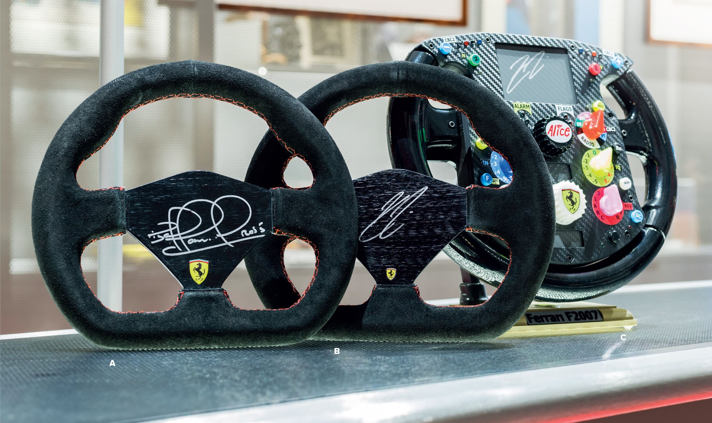 Steering wheels annotated
