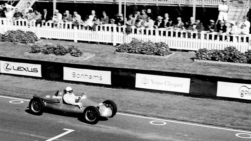 Stirling Moss in 500cc race at Goodwood revival