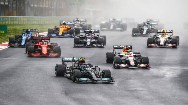 Valtteri-Bottas-leads-at-the-start-of-the-2021-Turkish-Grand-Prix