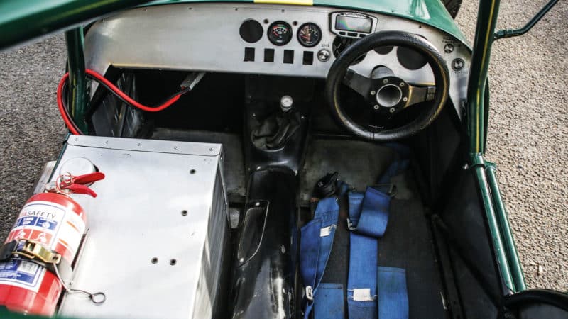 Birkin Lotus Seven Replica cockpit