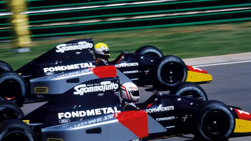 F1 Fondmetals of Andrea Chiesa and Gabriele Tarquini