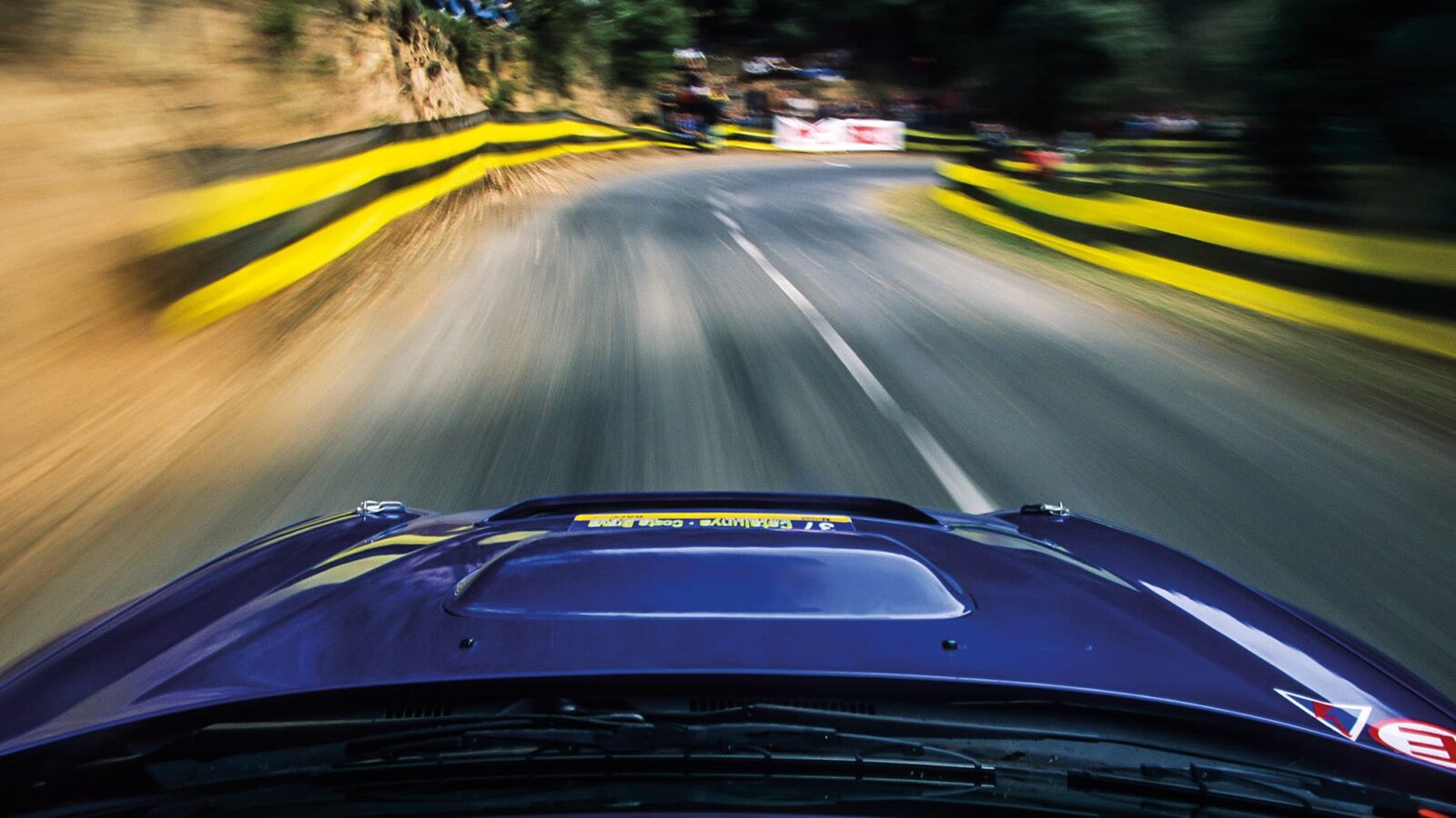 Front view from Subaru in Portugal Rally