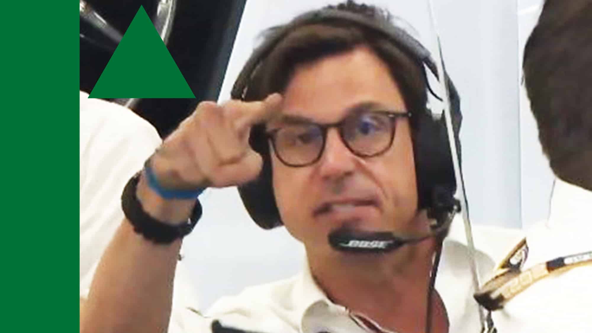 Going up Toto Wolff meme