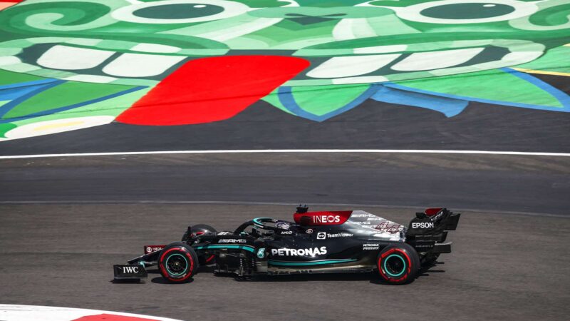 44 HAMILTON Lewis (gbr), Mercedes AMG F1 GP W12 E Performance, action during the Formula 1 Gran Premio De La Ciudad De Mexico 2021, Mexico City Grand Prix, 18th round of the 2021 FIA Formula One World Championship from November 5 to 7, 2021 on the Autodromo Hermanos Rodriguez, in Mexico City, Mexico - Photo Florent Gooden / DPPI