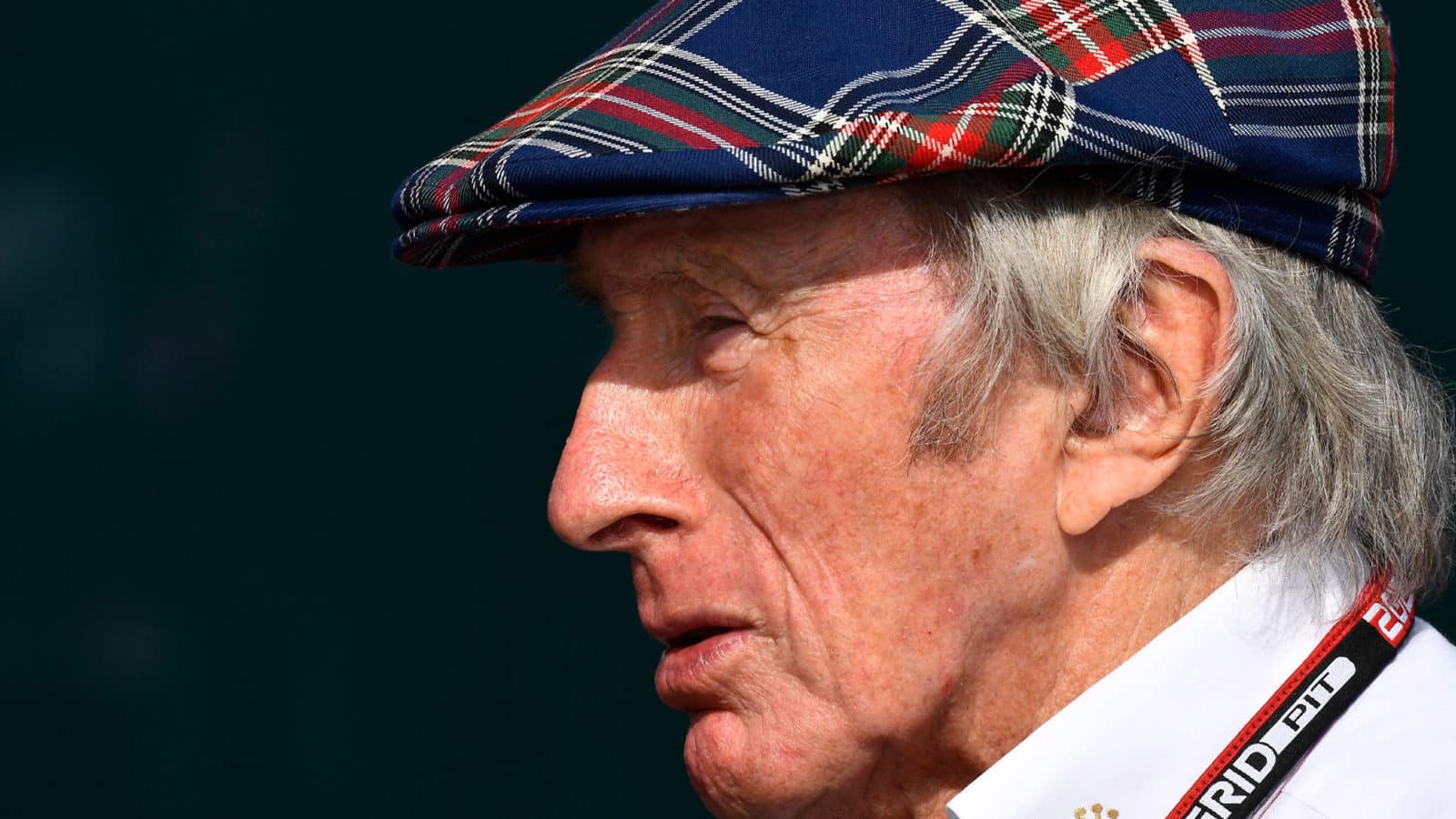 Jackie Stewart in the paddock during practice for the 2021 Mexico City Grand Prix. Photo: Grand Prix Photo