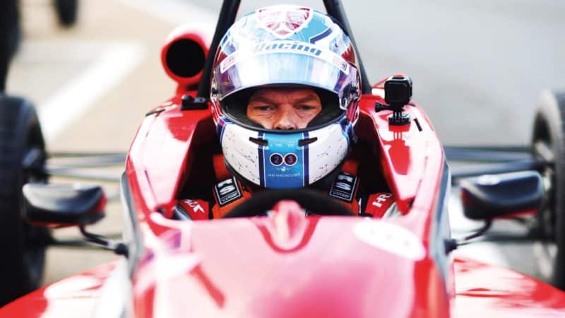 Jan Magnussen in Cockpit at 2021 Formula Ford Festival copy