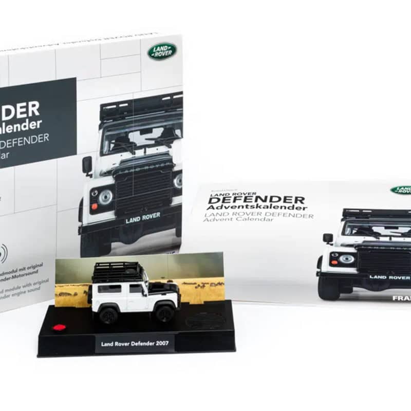 Land Rover Defender advent calendar and model