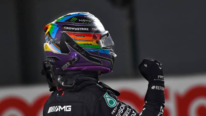 Hamilton’s ‘beautiful’ lap lands pole but stewards investigate again: 2021 Qatar GP qualifying