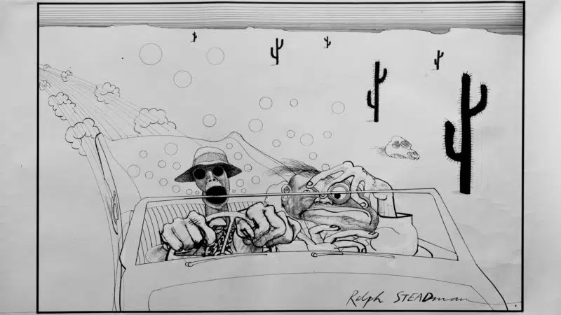 Ralph Steadman Fear and Loathing illustration