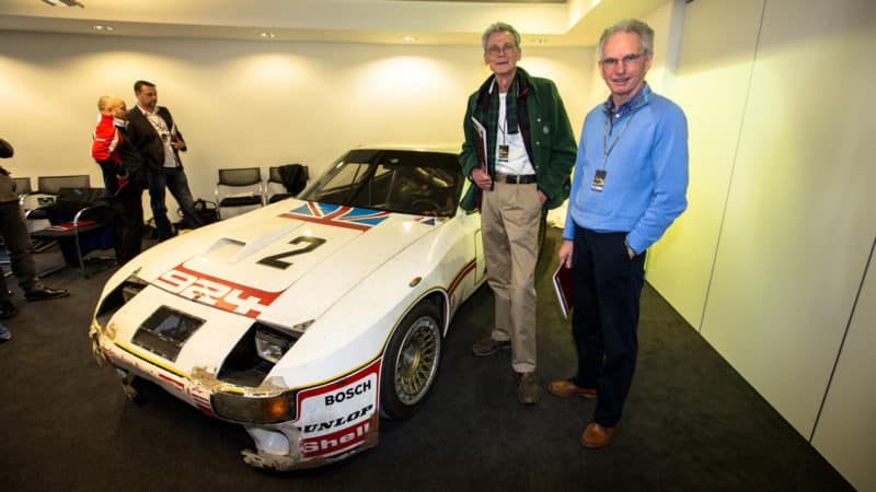 Tony Dron with Andy Rouse and Porsche 924 Carrera GT