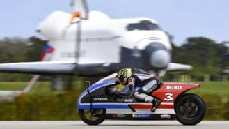 Max Biaggi sets new 283mph electric motorcycle speed record