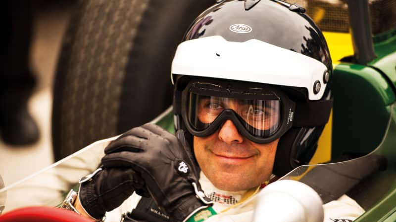 Dario Franchitti in vintage dress at the Goodwood Revival
