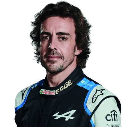 Fernando Alonso head portrait