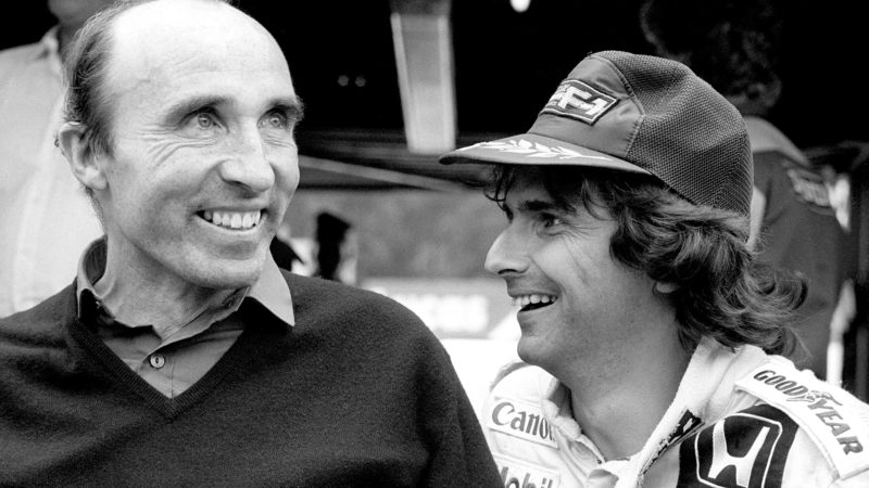 Frank Williams with Nelson Piquet