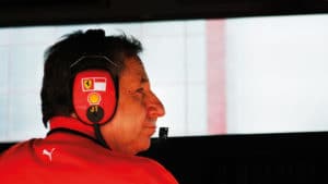 Jean Todt on Ferrari pitwall