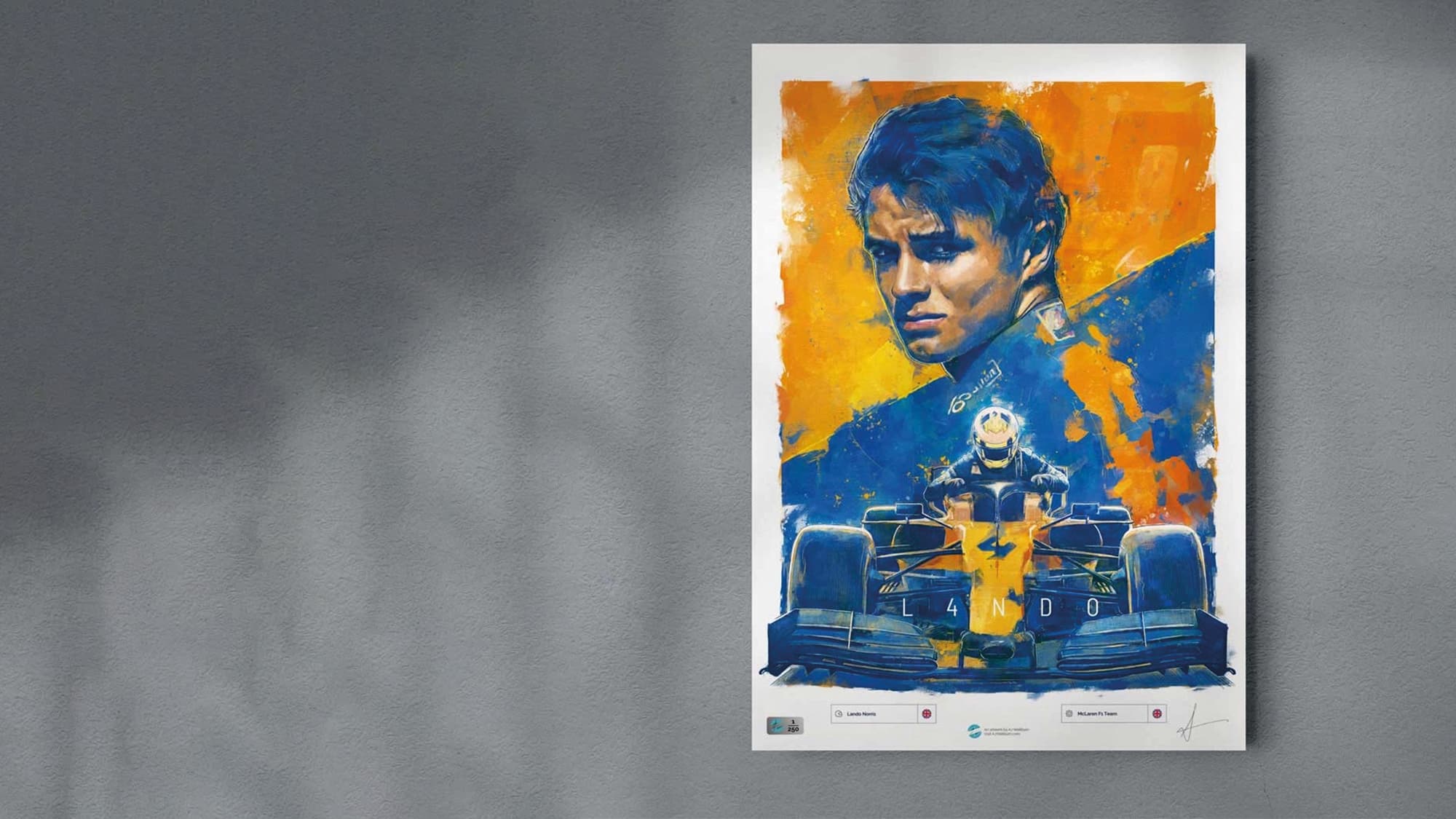 Lando Norris poster