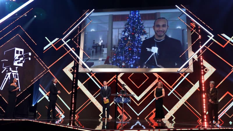 Lewis Hamilton accepts 2020 Sports Personality of the Year award