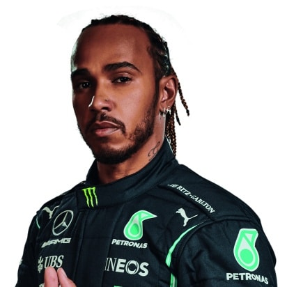 Lewis Hamilton head portrait
