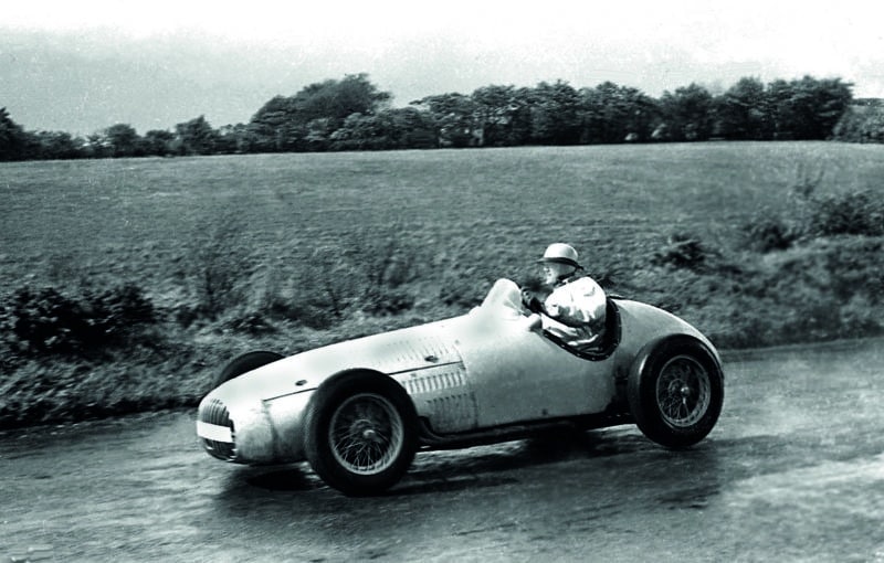 Louis Chiron drives an OSCA in the 1953 Ulster Trophy
