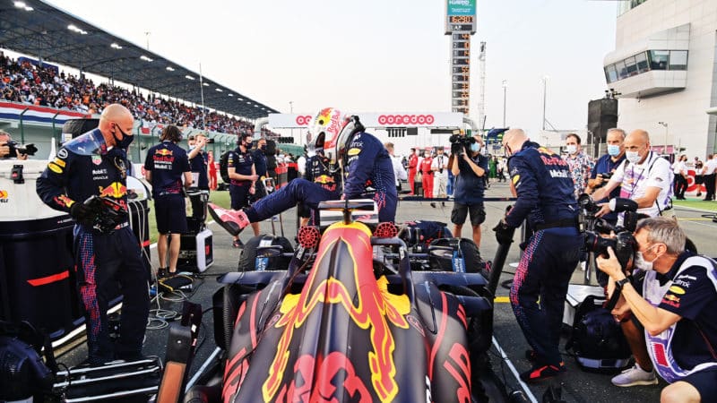 Max Verstappen on the grid at 2021 Qatar Grand Prix