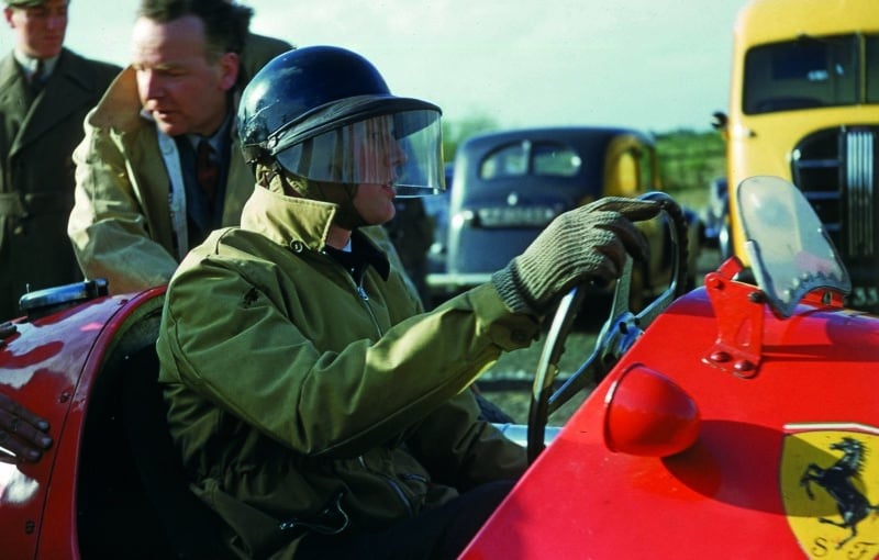 Mike Hawthorn in Ferrari at Dundrod