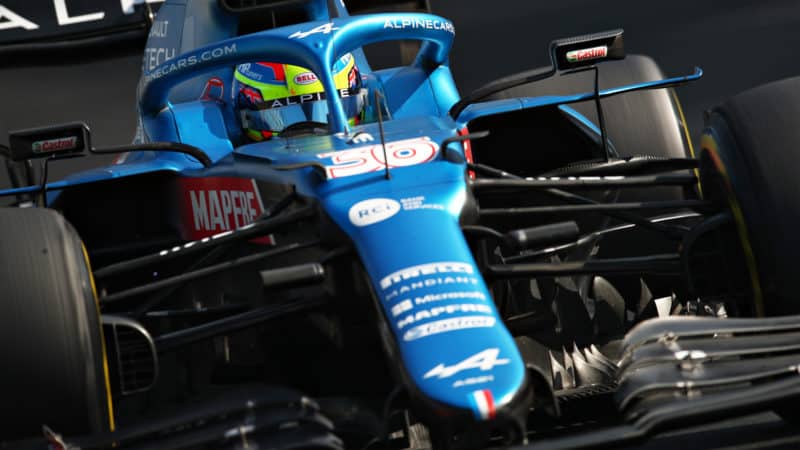 Oscar Piastri tests Alpine F1 car in Abu Dhabi 2021