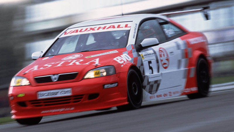 16 April 2001: Vauxhall Astra Coupe driver Jason Plato in action during the BTCC race at Brands Hatch, in Kent, Great Britain. \ Mandatory Credit: Mike Hewitt /Allsport