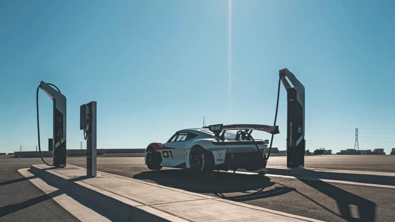 Porsche Mission R charging