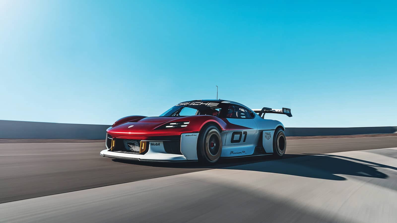 Porsche Mission R on track