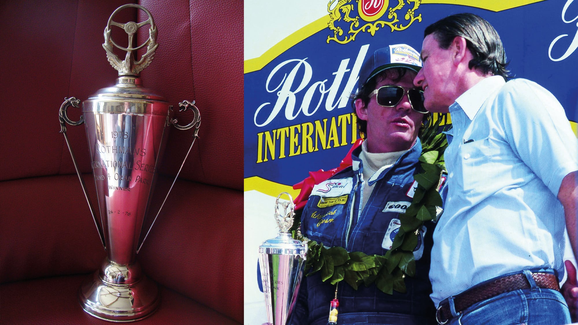 Warwick Brown on the podium at Oran Park Australia