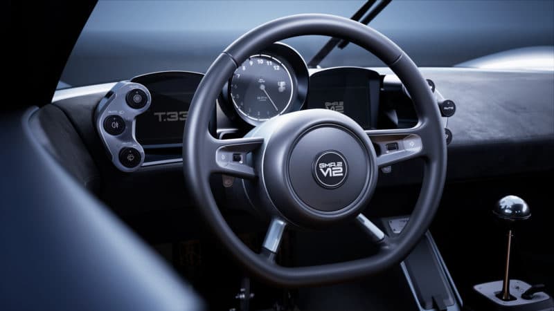Gordon Murray Automotive T33 steering wheel
