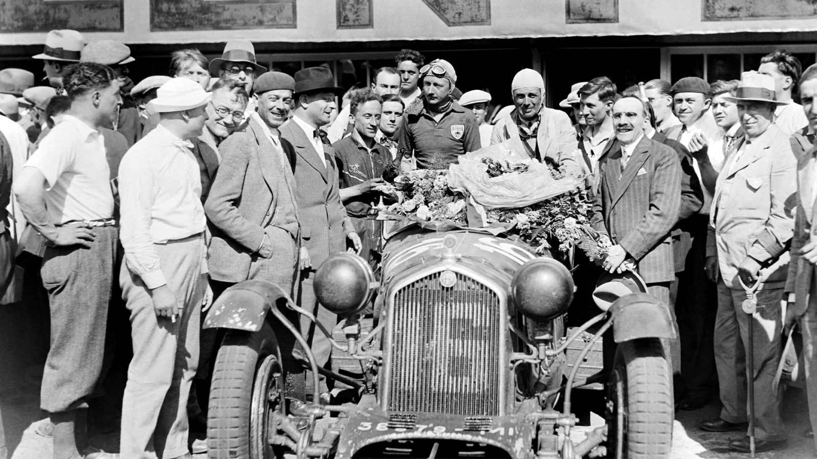 Henry Birkin And Lord Howe celebratye winning the 1931 Le Mans 24 Hours
