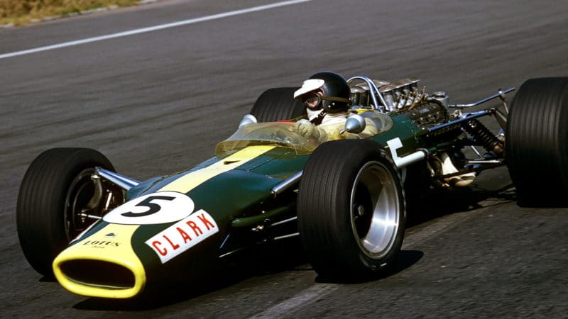 Lotus 49 of Jim Clark at 1967 Mexican Grand Prix