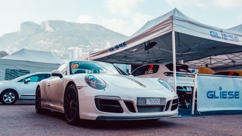 Porsche 911 Targa of Francois Delecour on 2022 Monte Carlo Rally