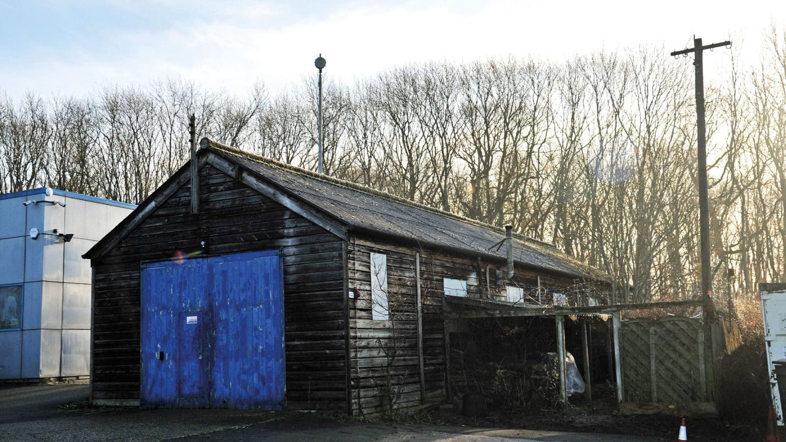 Former Tyrrell factory shed