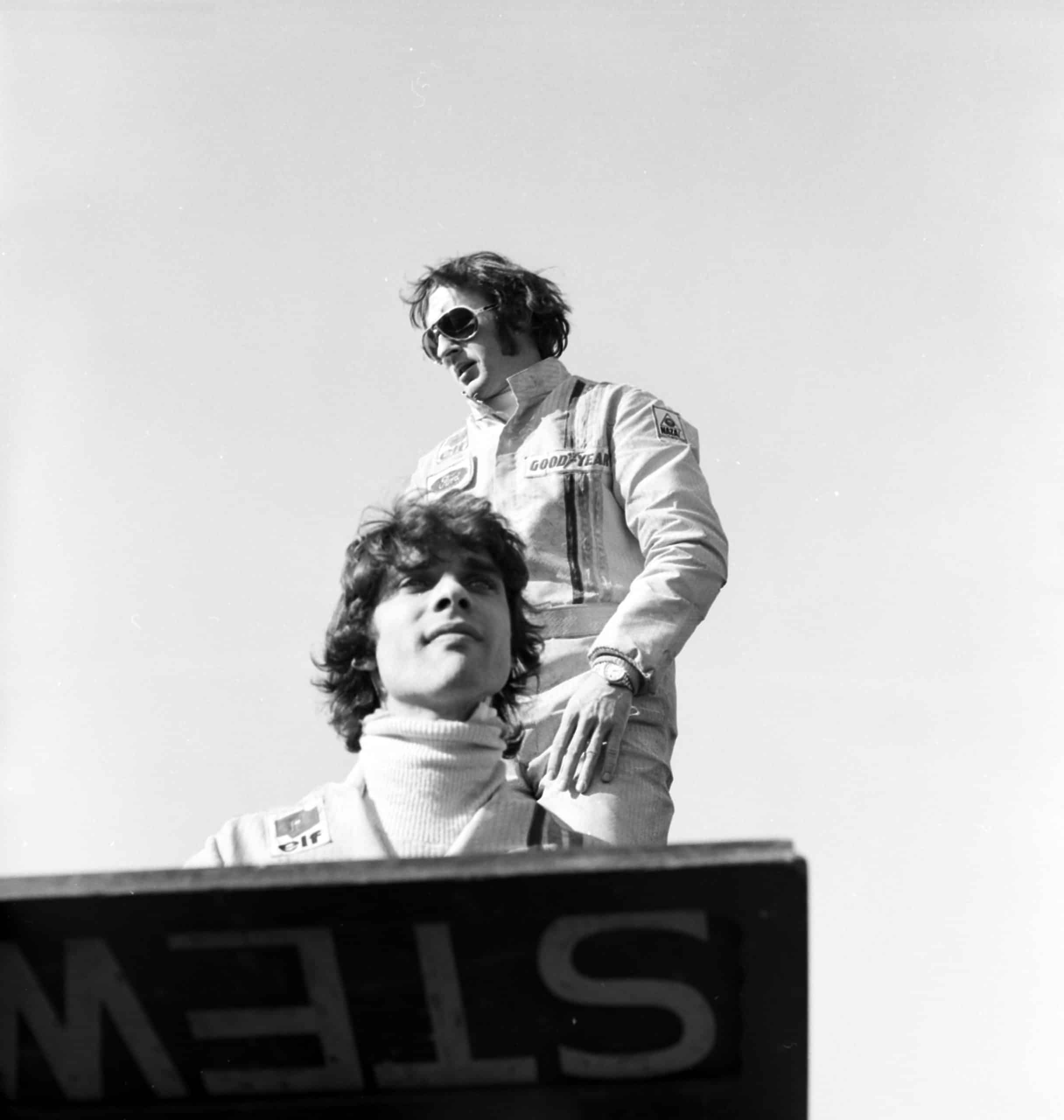 Francois Cevert and Jackie Stewart