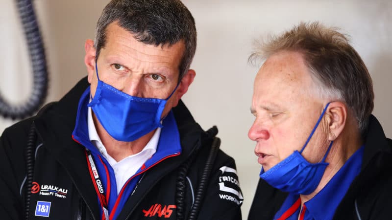 Guenther Steiner and Gene Haas