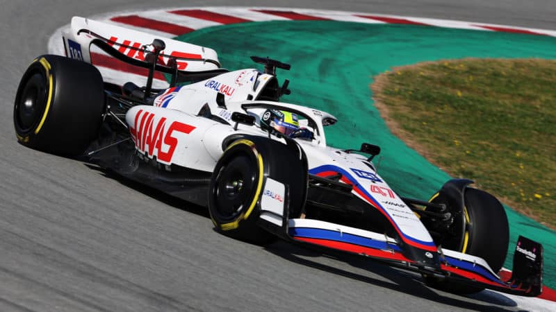 Haas F1 car 2022