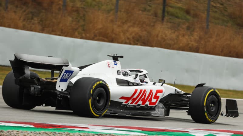 Haas-in-white-livery