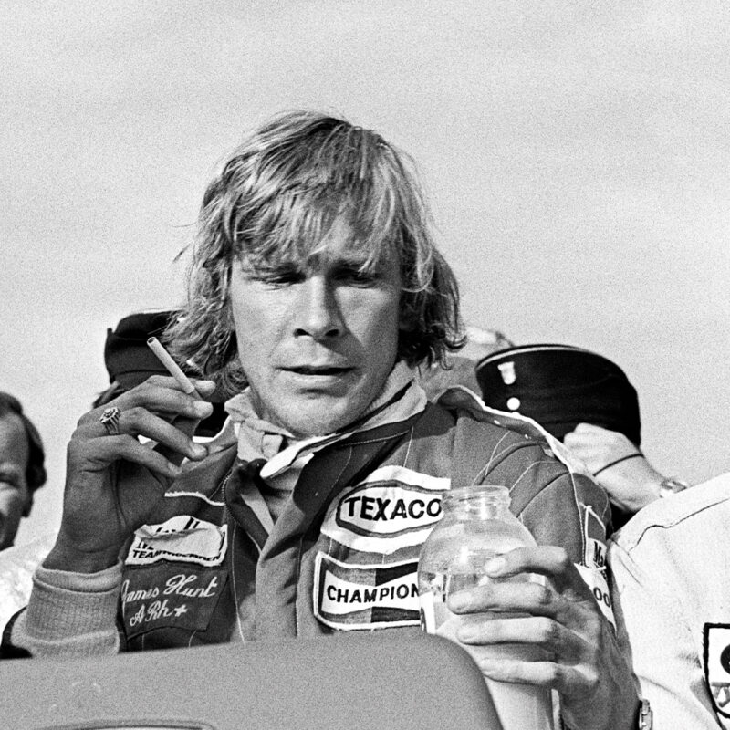 James Hunt smoking