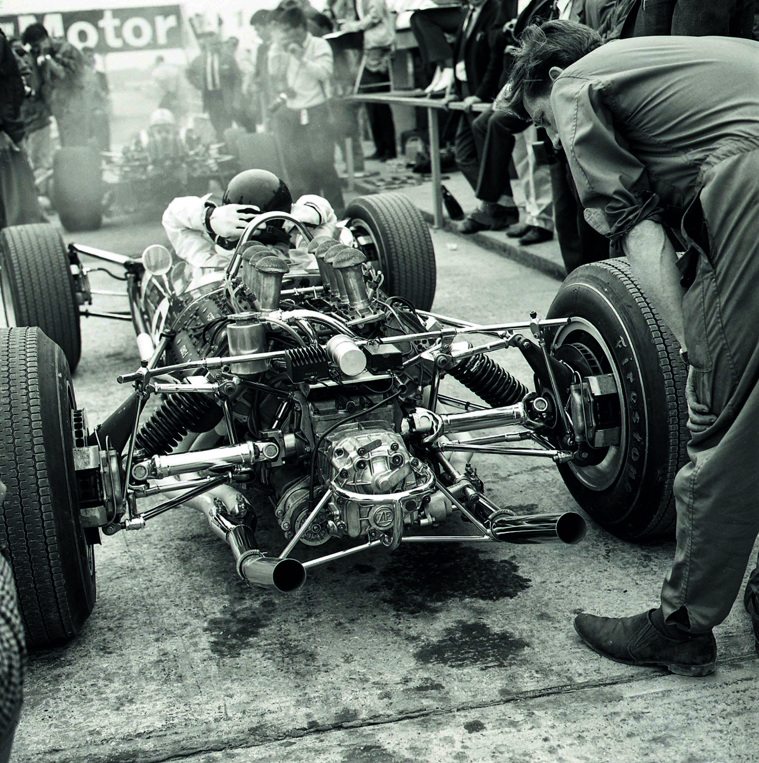 Jim Clark in Lotus 49 at Silverstone 1967