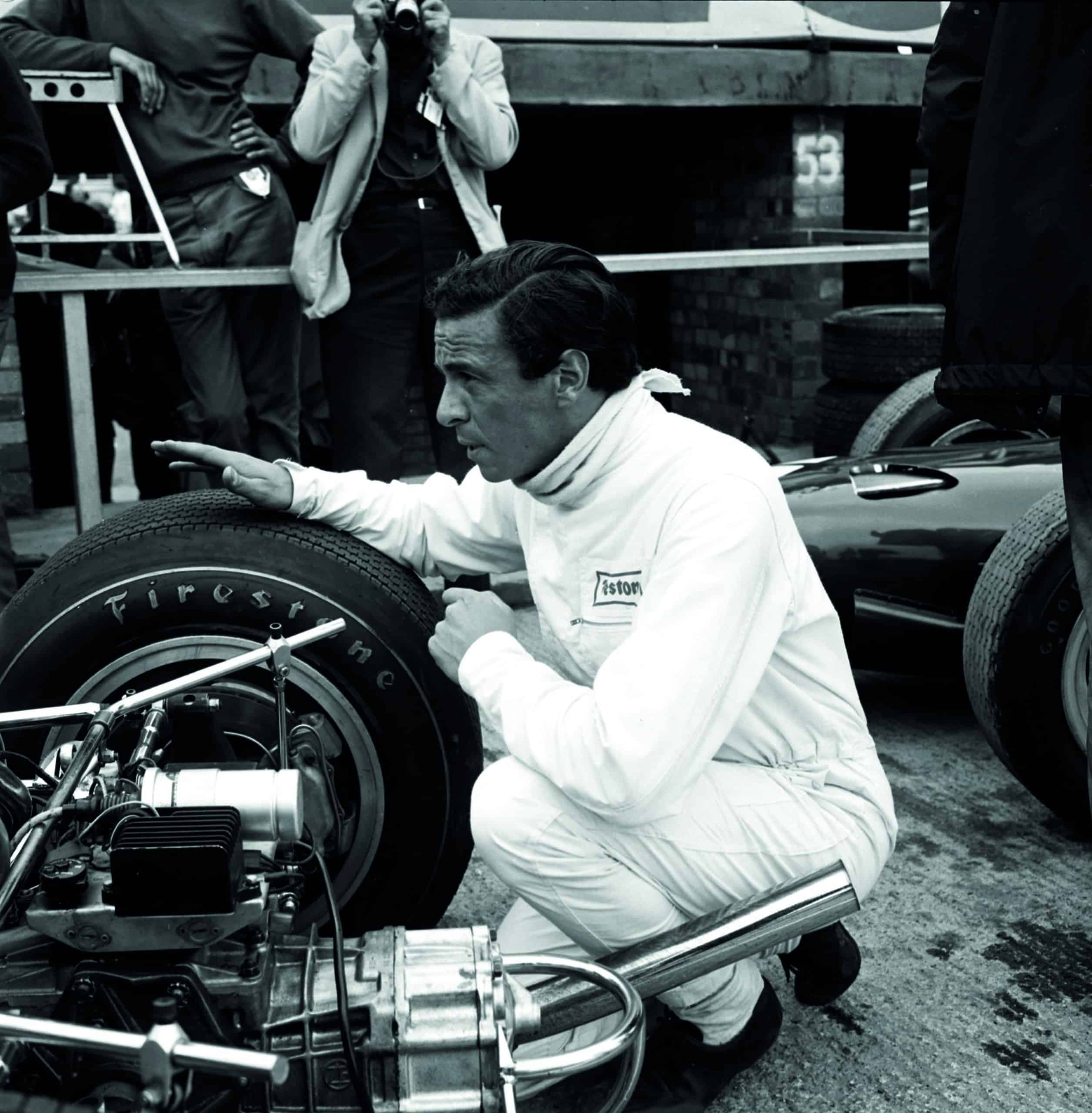 Jim Clark with Lotus 49