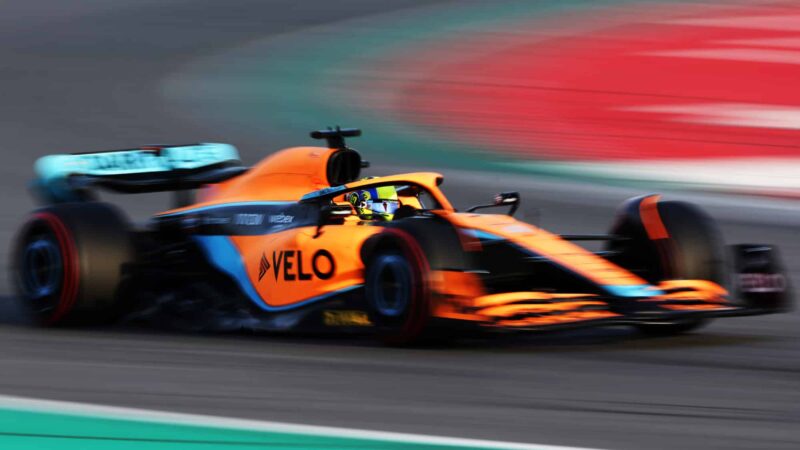 Lando Norris, 2022 F1 testing