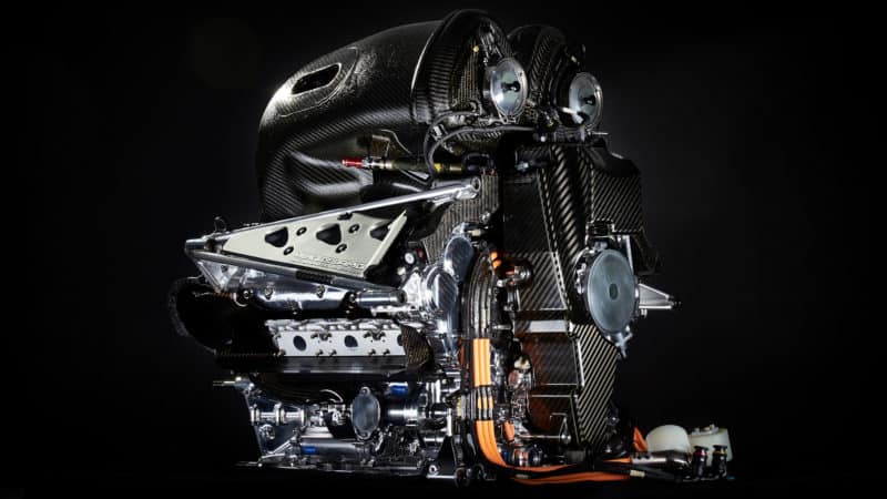 Mercedes V6 hybrid F1 engine